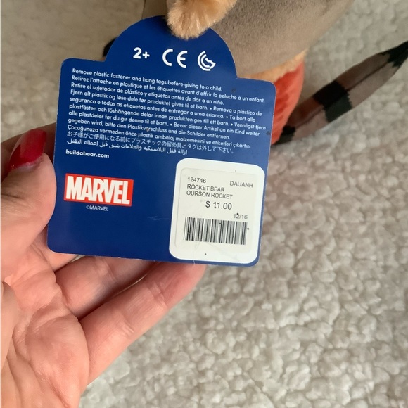 Build A Bear 7 inch Guardians of the Galaxy Rocket Raccoon w Tags 2016 - Picture 6 of 6